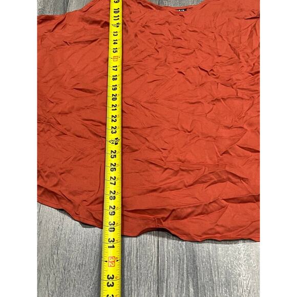 Torrid size 4X orange cami v-neck rust Auburn soft stretch blouse Top A003758 - Picture 3 of 9